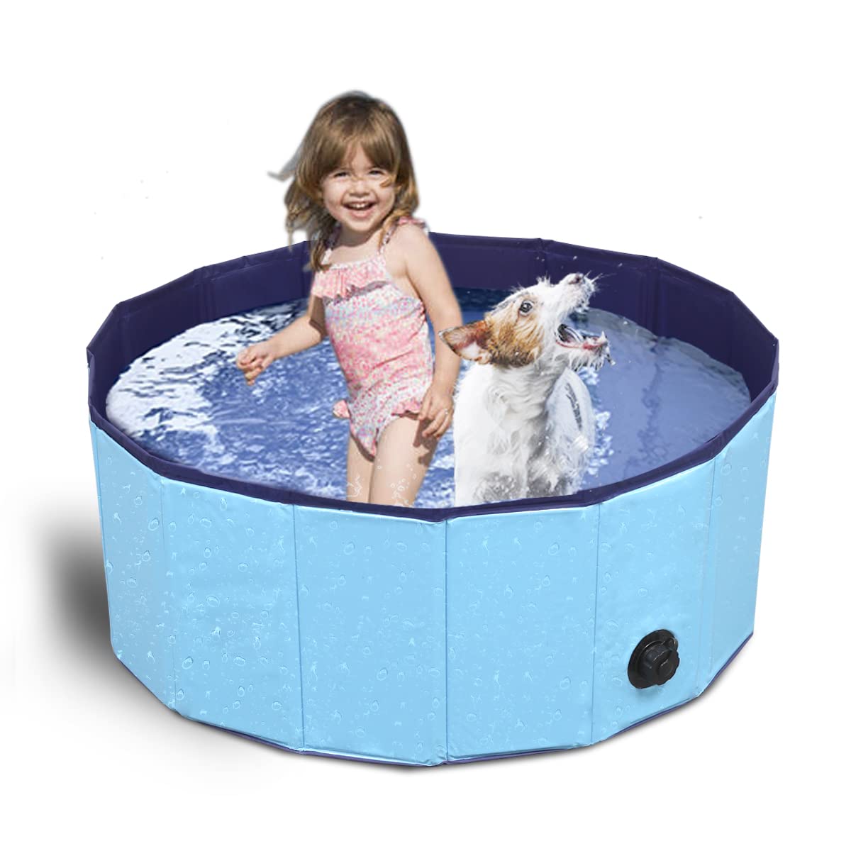 Piscine pliable pour chiens en PVC, piscine antidérapante pour animaux — free download