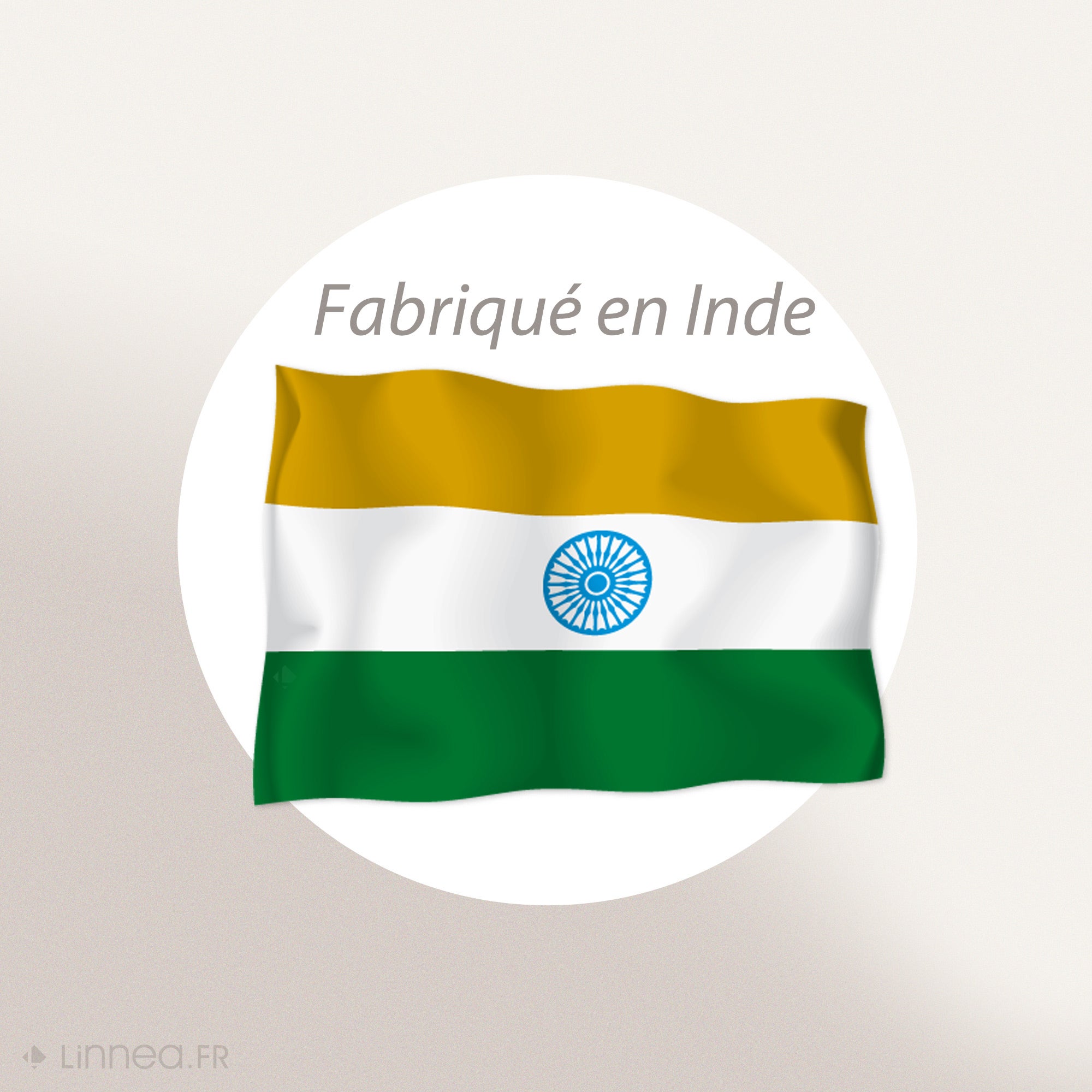 Coussin de plage coton lavé 20x30 cm LILI FOUTAS marron houblon - 5