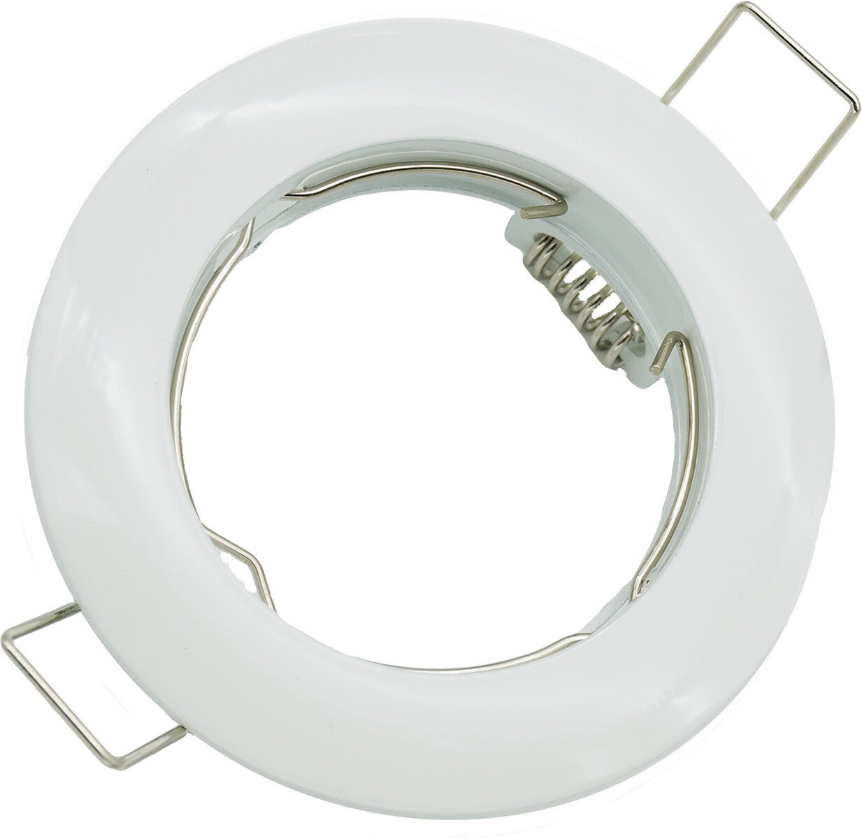Oprawa sufitowa wpuszczana oczko biała 1xGU10x50W okrągła IP20 wym: 2,8 x 8 x 8 cm aluminium IdeaLED