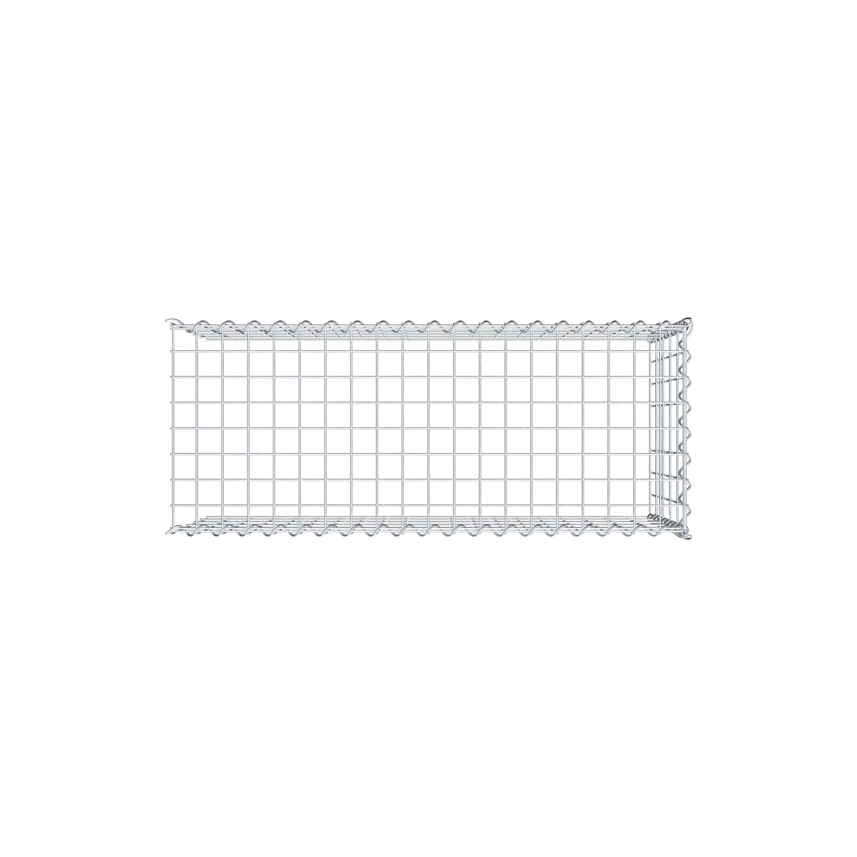 Gavión para ampliar y apilar, 100x50x40cm (LxHxP), malla 5 x 10cm, sin rejilla frontal ni inferior - 6