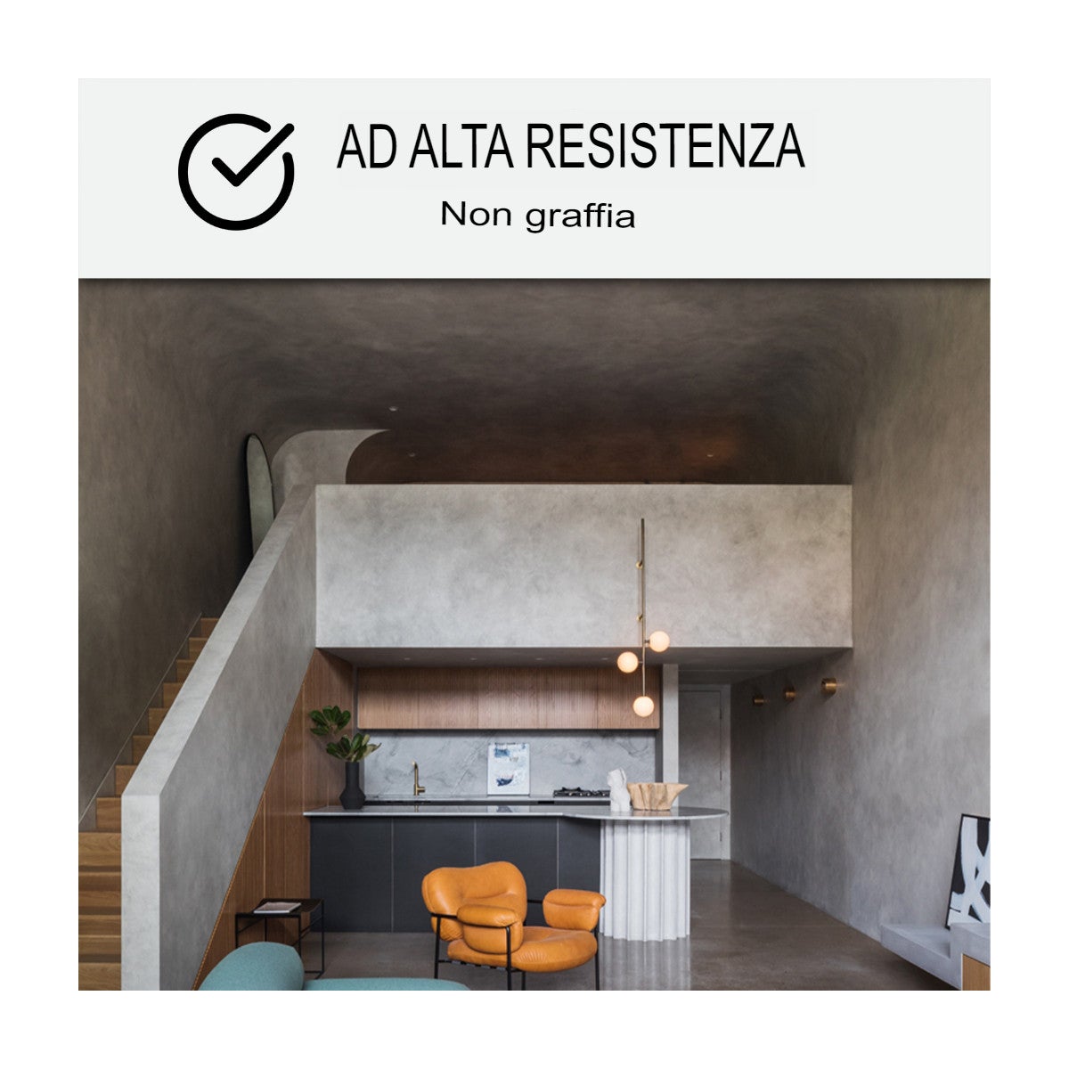 Kit microcemento per muri - 10 m² Gazzella Grigio Rosa - ARCANE INDUSTRIES - 5