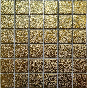 Mosaïque Miroir Or MOSANI 30x30 Cm – Pour Cuisine, Salle De Bain, Paroi De Douche