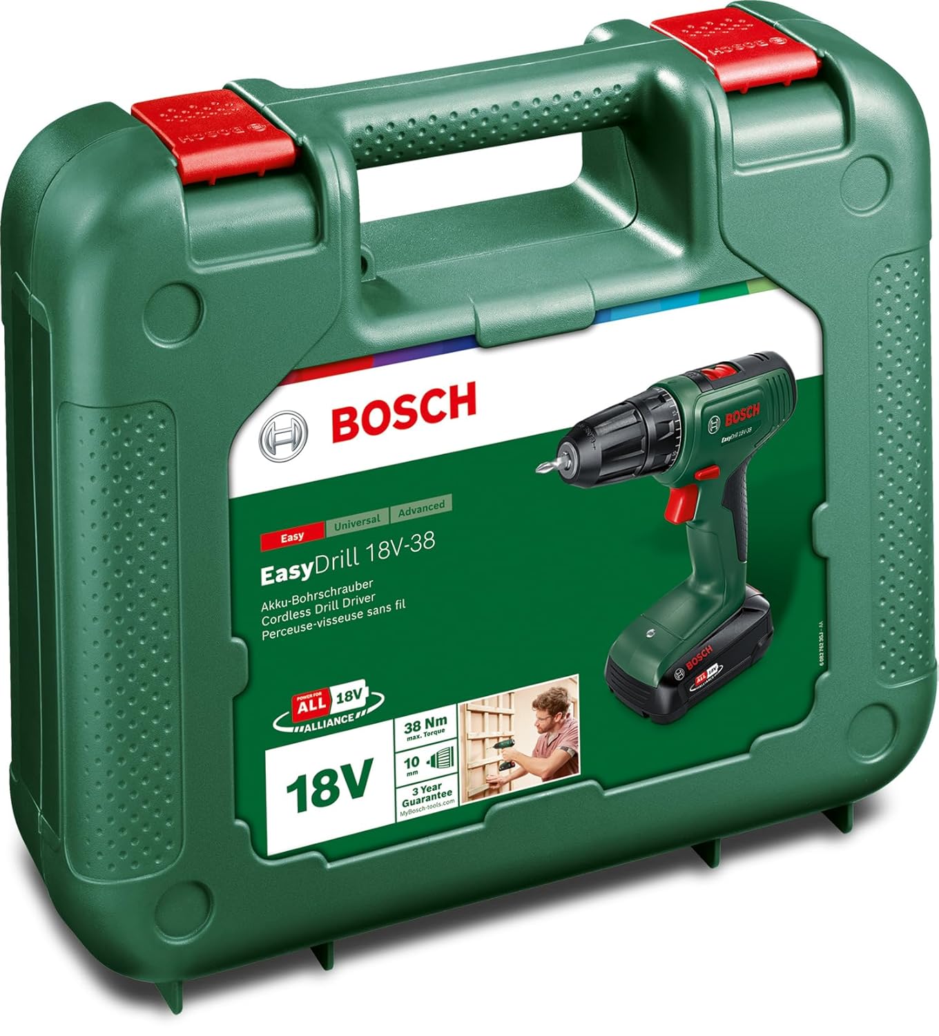 Wersja polska — Perceuse-visseuse à percussion sans fil EasyImpact 18V-38 (1 batterie 2,5 Ah; système 18 V; dans coffret de transport) - 4