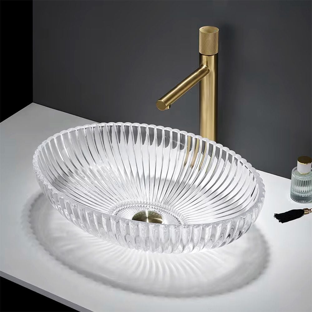 Umywalka Nablatowa Rea Nicole Transparentny 51 X 34,5