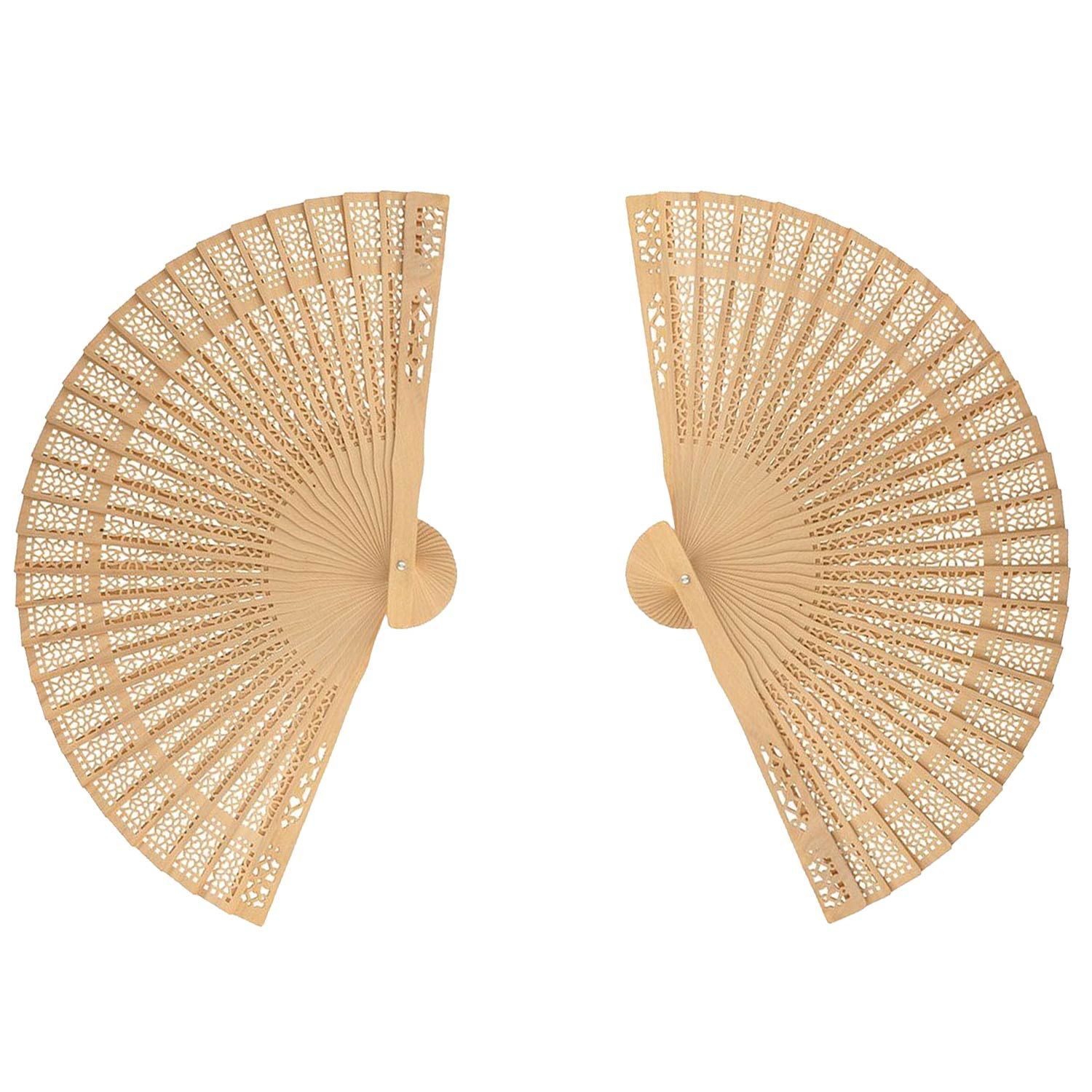 Éventails En Plumes D'Autruche - Lot De 2 - 90 Cm (dépliés) - Rouge - Pour Danse, Déguisement, Décoration Fête, Mariage - 3