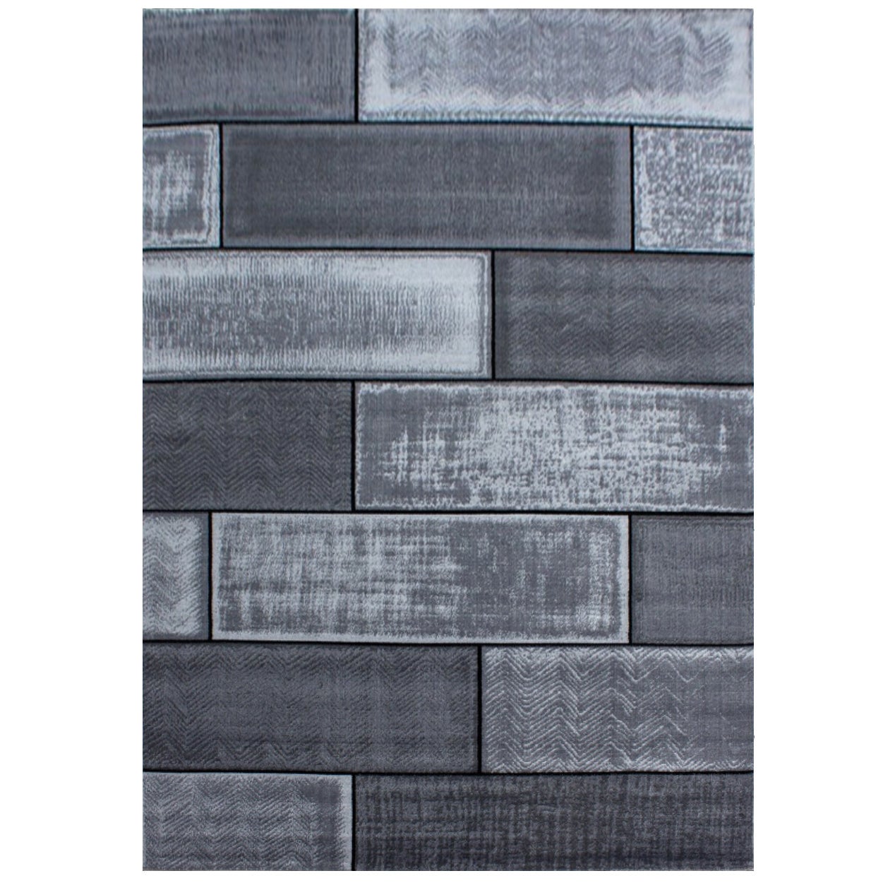 Tapis De Salon Gris Moderne - 120 X 170 Cm (Occasion)