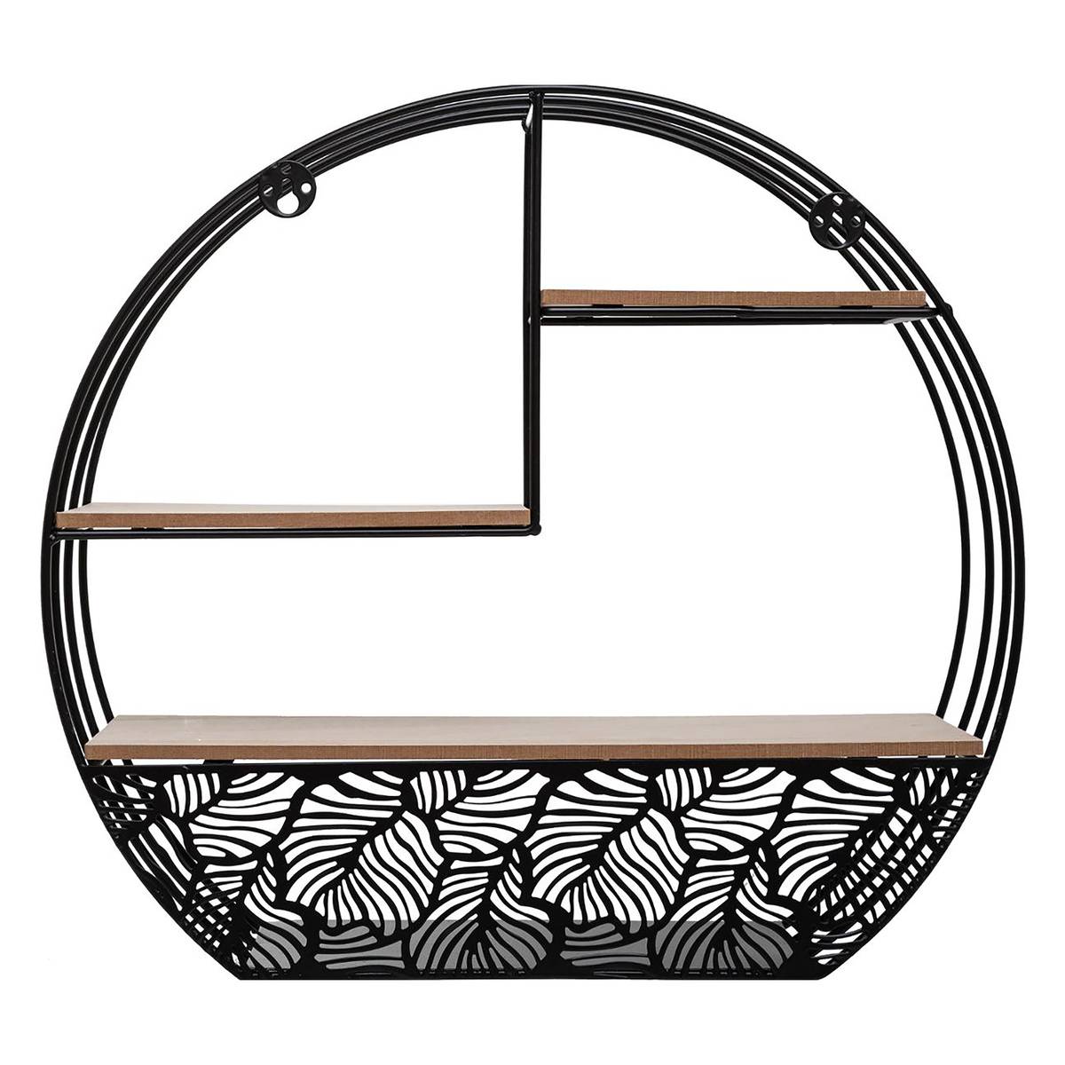 Étagère murale métal noir L.39,3 - Atmosphera Créateur d'intérieur - 4