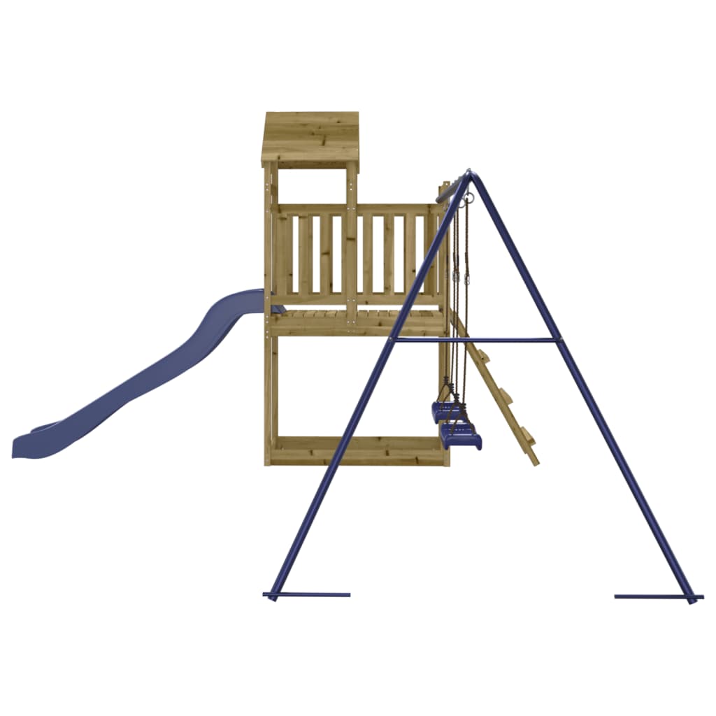 Conjunto de brincar para exterior | Conjunto de jogar madeira de pinho impregnada CFW50156 - 6