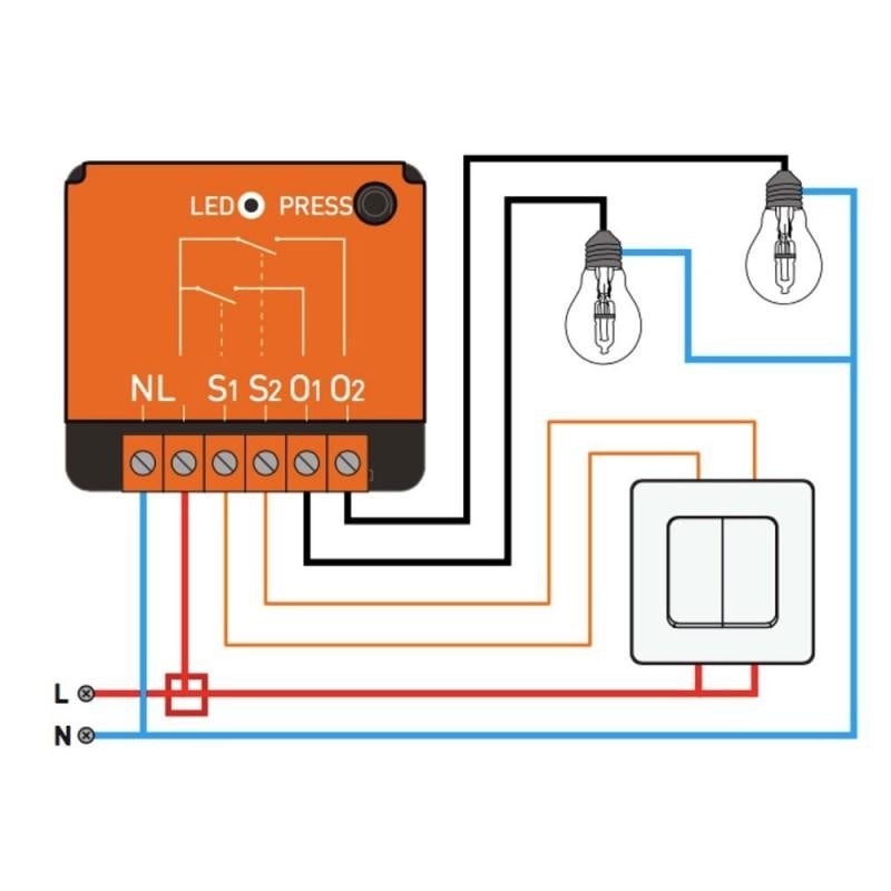 Module Eclairage ON/OFF EnOcean SIN-2-2-01 - 4
