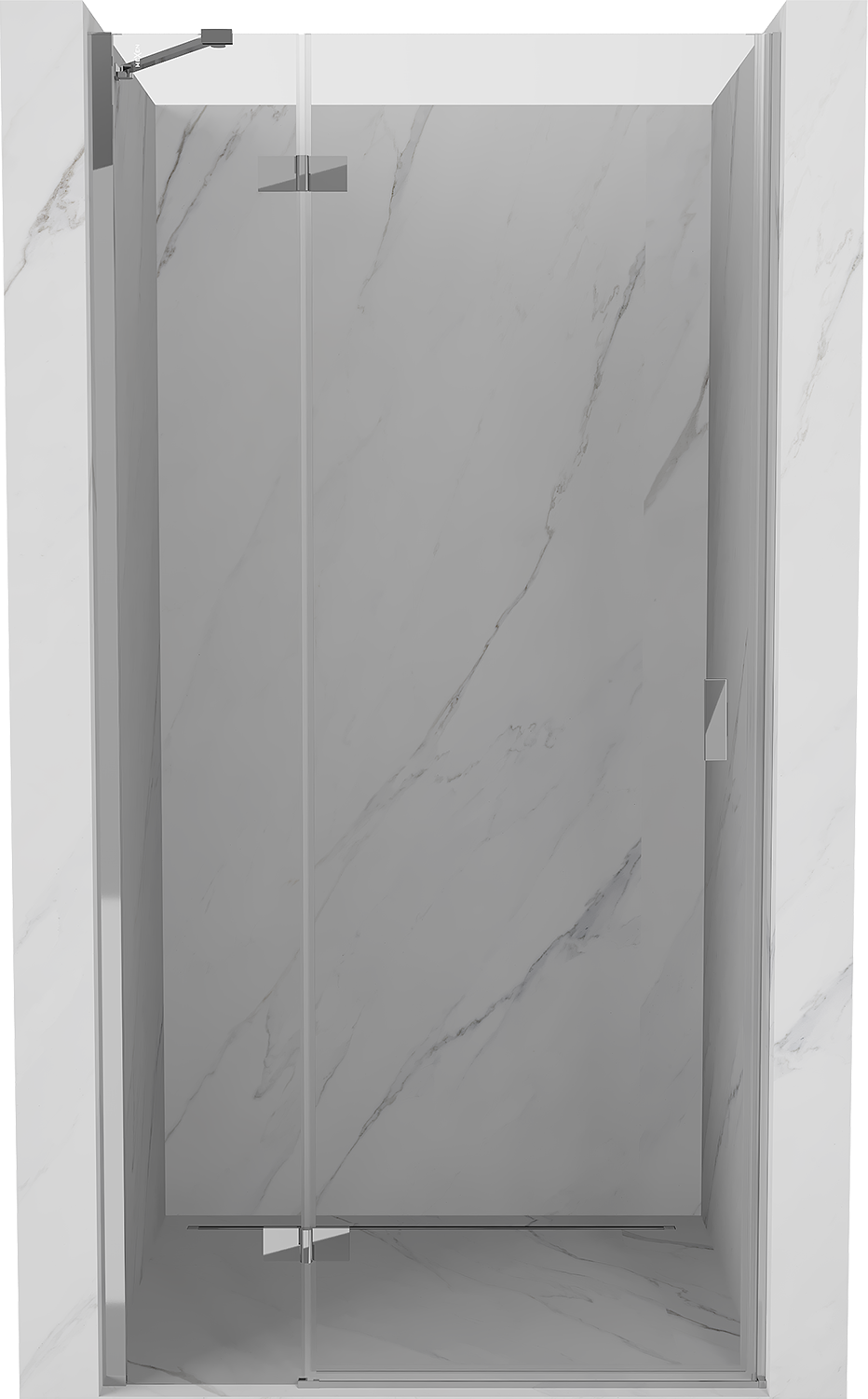 Mexen Mist-H drzwi prysznicowe uchylne lewe 95 cm, transparent, chrom - 8A5-095-000-01-00-L