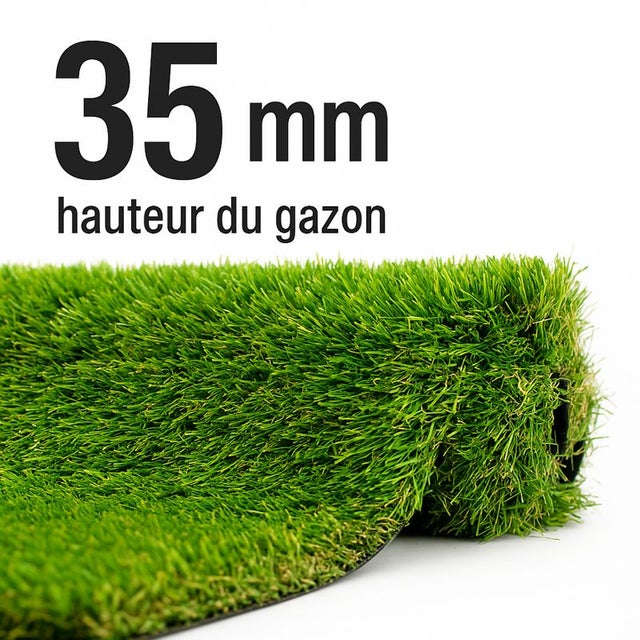 35mm - 2 M×5 M soit 10m2 - Gazon synthétique -MGS