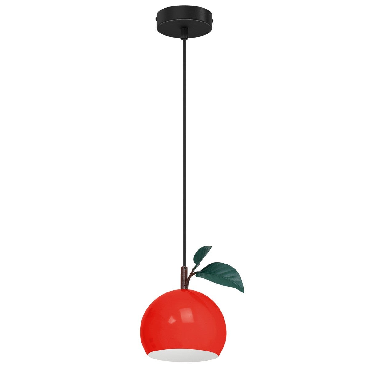 Lampa wisząca Apple czerwono-czarna-zielona 1xE27x15W wym: 110 x 17 x 17 cm metal Luminex