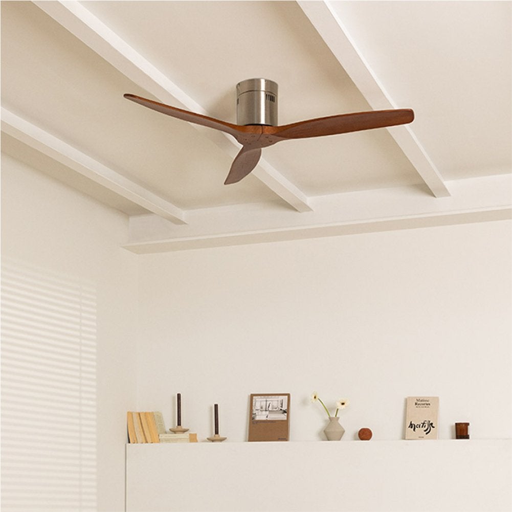 CREATE - WIND CALM NATURAL WOOD - Wentylator sufitowy 40W cichy 100% drewno -