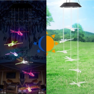 Decorazione da Appendere Luce Solare del LED Carillon di Vento All Decorazione da Appendere Luce Solare del LED Carillon di Vento All