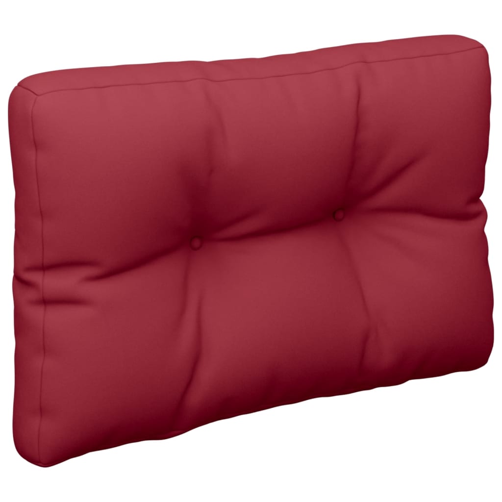 Maison Exclusive - Cojines para palets 2 unidades tela rojo tinto - 5