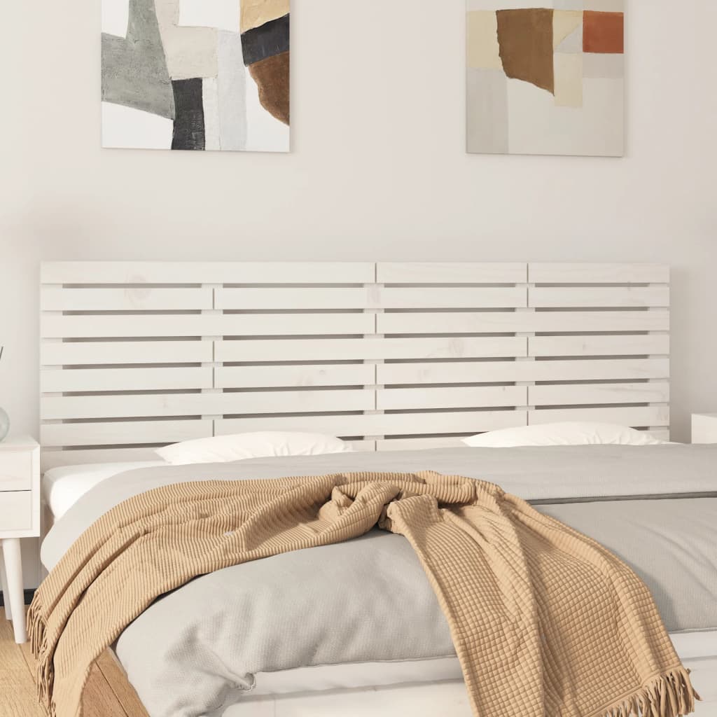 Tête De Lit Murale En Bois De Pin Massif - 140x110 Cm, Style Rustique, Pour Un Dos Confortable