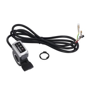 Accélérateur électrique 24V/36V Pour Vélo Et Scooter – Écran LED, Antivol Par Clé, ABS Compact, Montage Sur Guidon