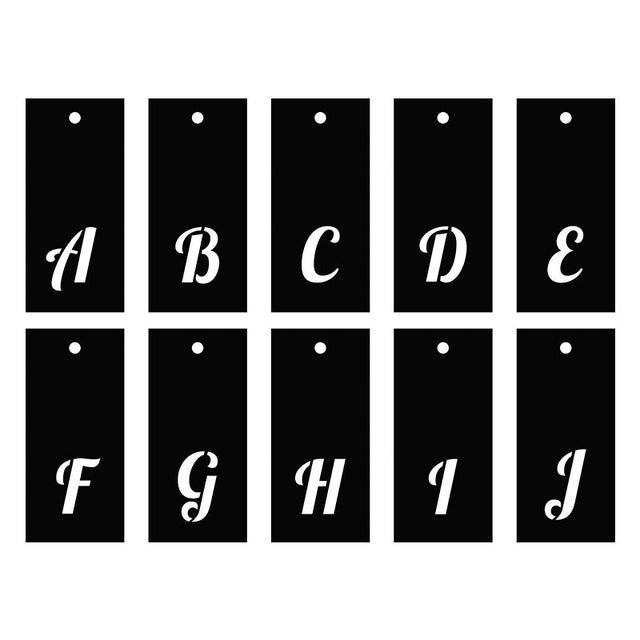 42 stencil a forma di lettere grandi, per pittura, numeri, alfabeto, riutilizzabili, 10 cm, per pittura personalizzata, artigianato, parcheggio, parete, spray, artigianato, intaglio, kit di caratteri