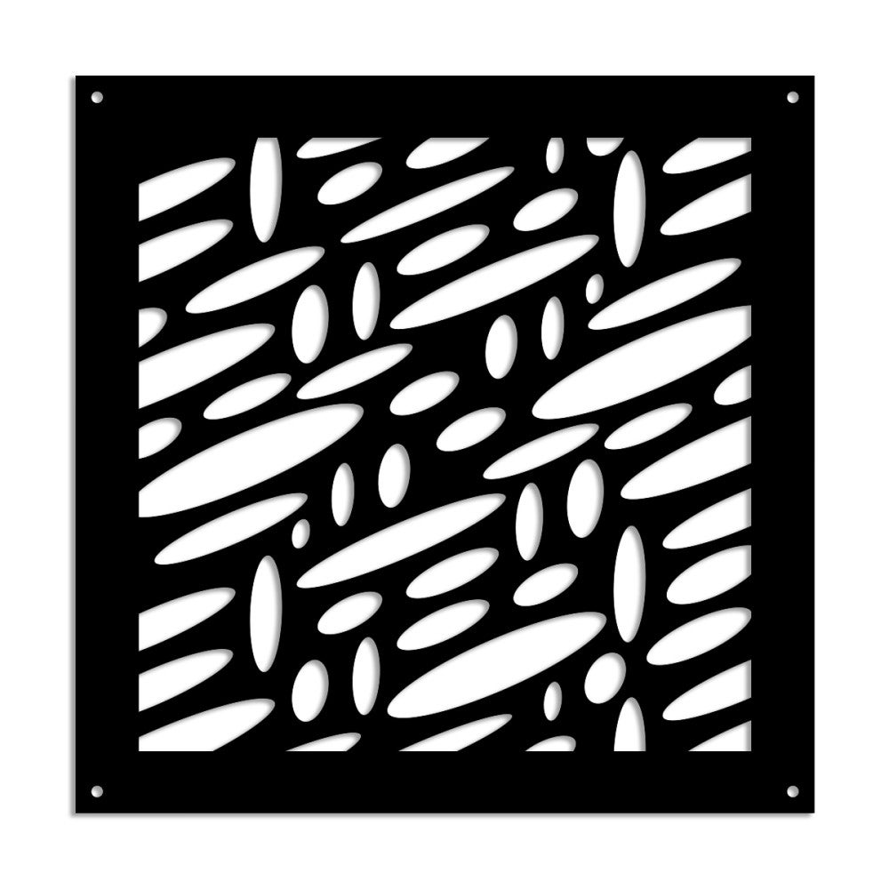 SPRING - Pannello In PVC Traforato - Parasole - Misura 47x94 Cm Spessore 1 Cm Colore Nero 88018649