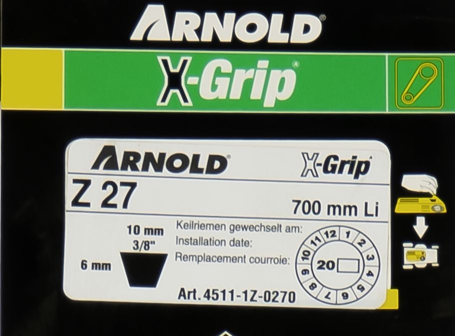 Courroie trapézoïdale X-Grip V de type Z 27 - 2