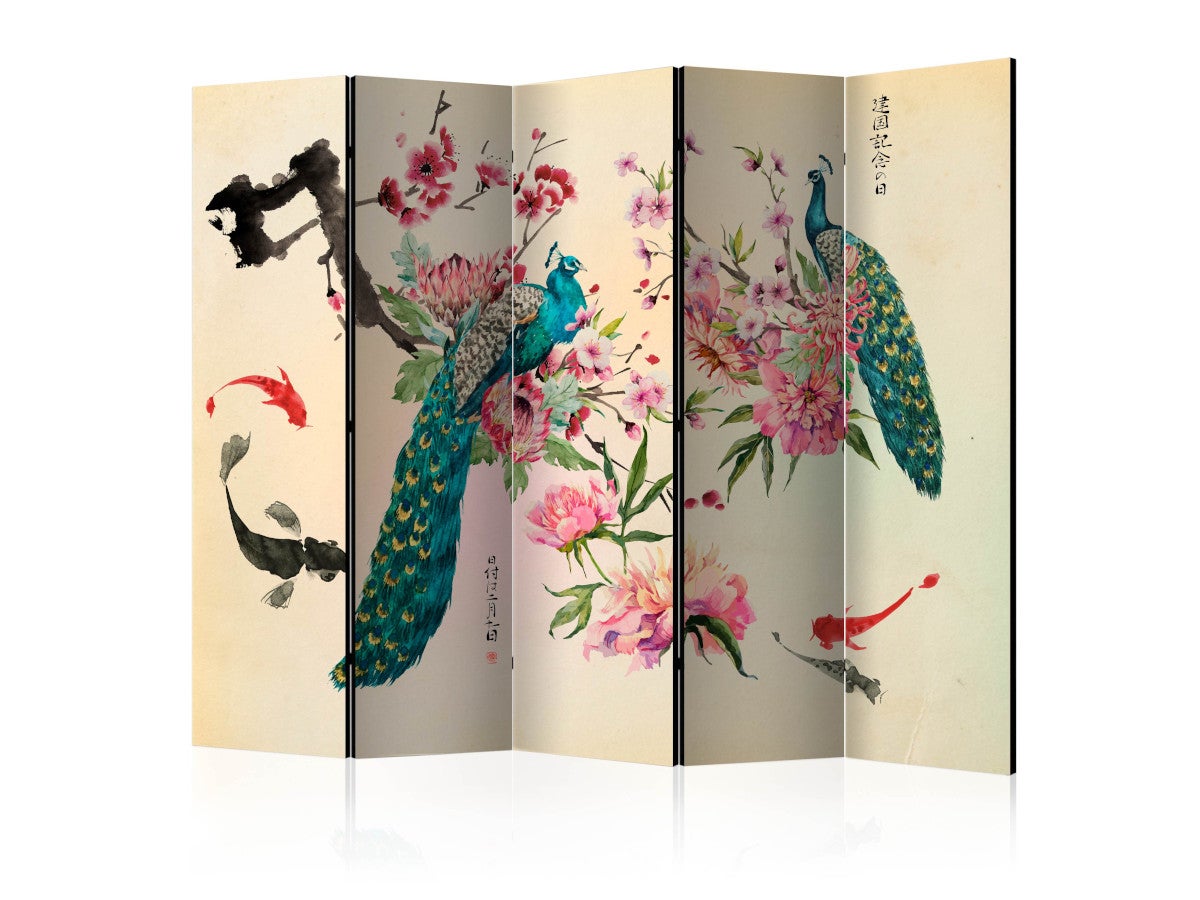 Paravent - peacock love ii [room dividers] [225x172]