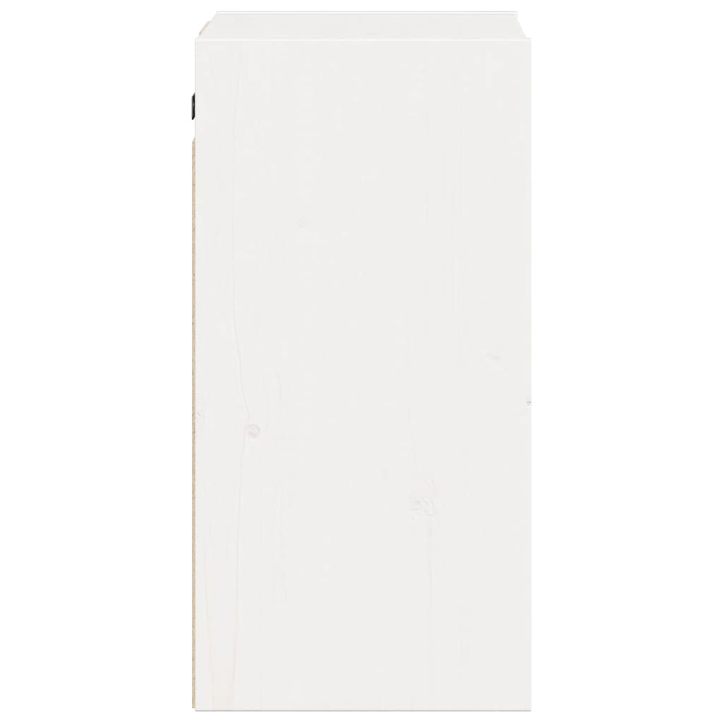 Maison Exclusive - Armario de pared 2 uds madera maciza de pino blanco 30x30x60 cm - 8
