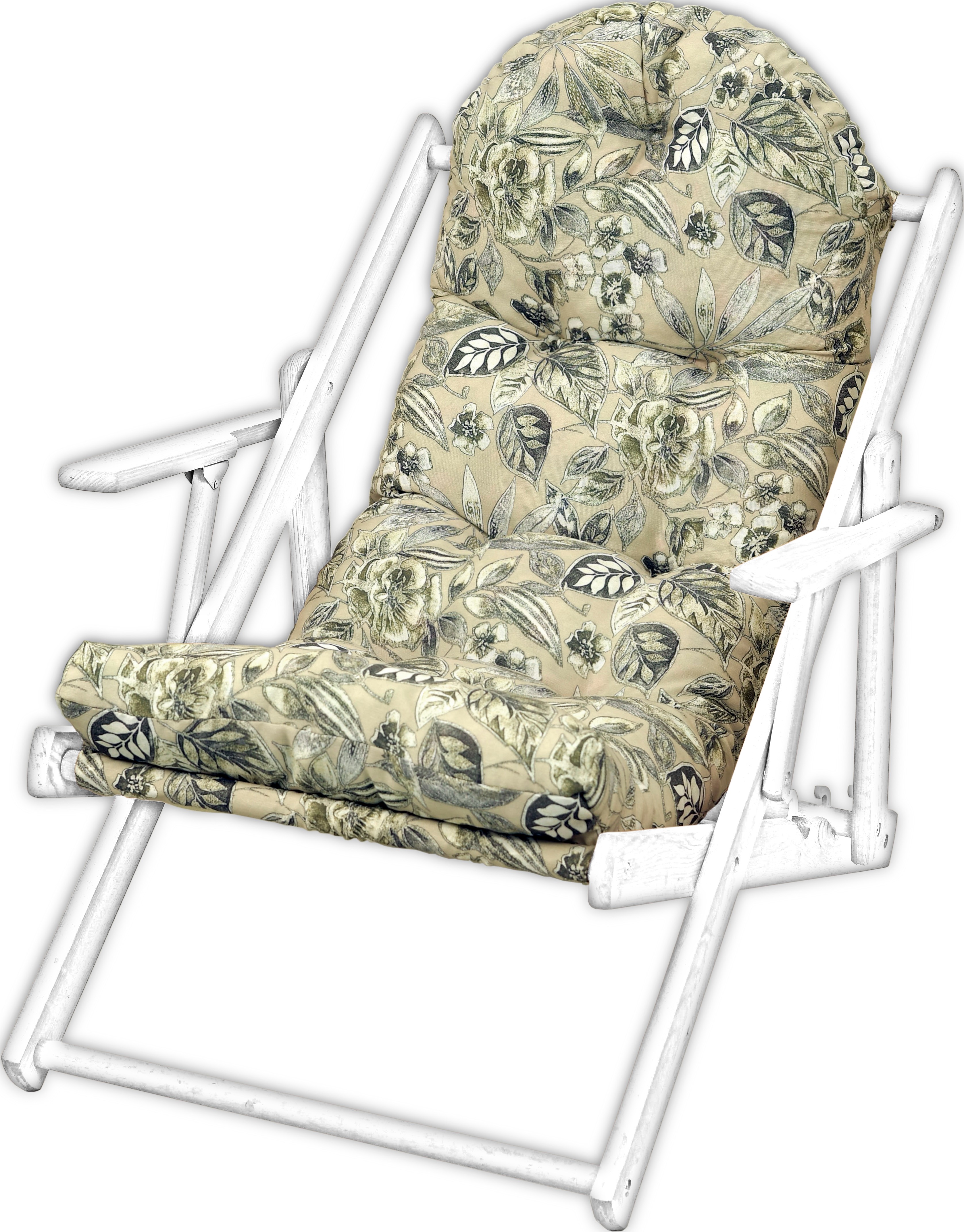 Poduszka na leżak drewniany AMPO beżowy szary 1 szt.