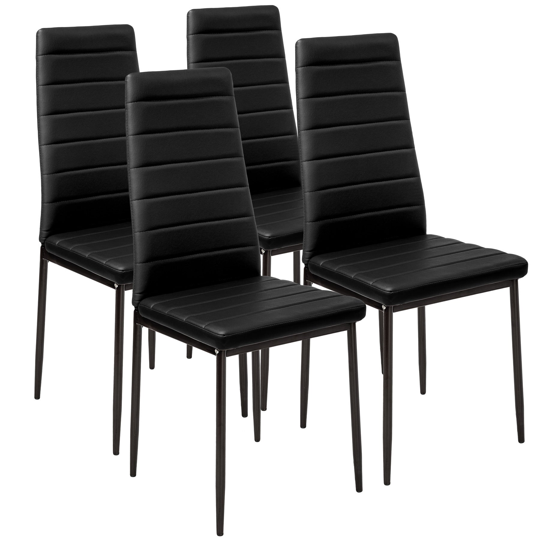 Casa Padrino ensemble de 6 chaises de salle à manger en cuir de luxe marron 50