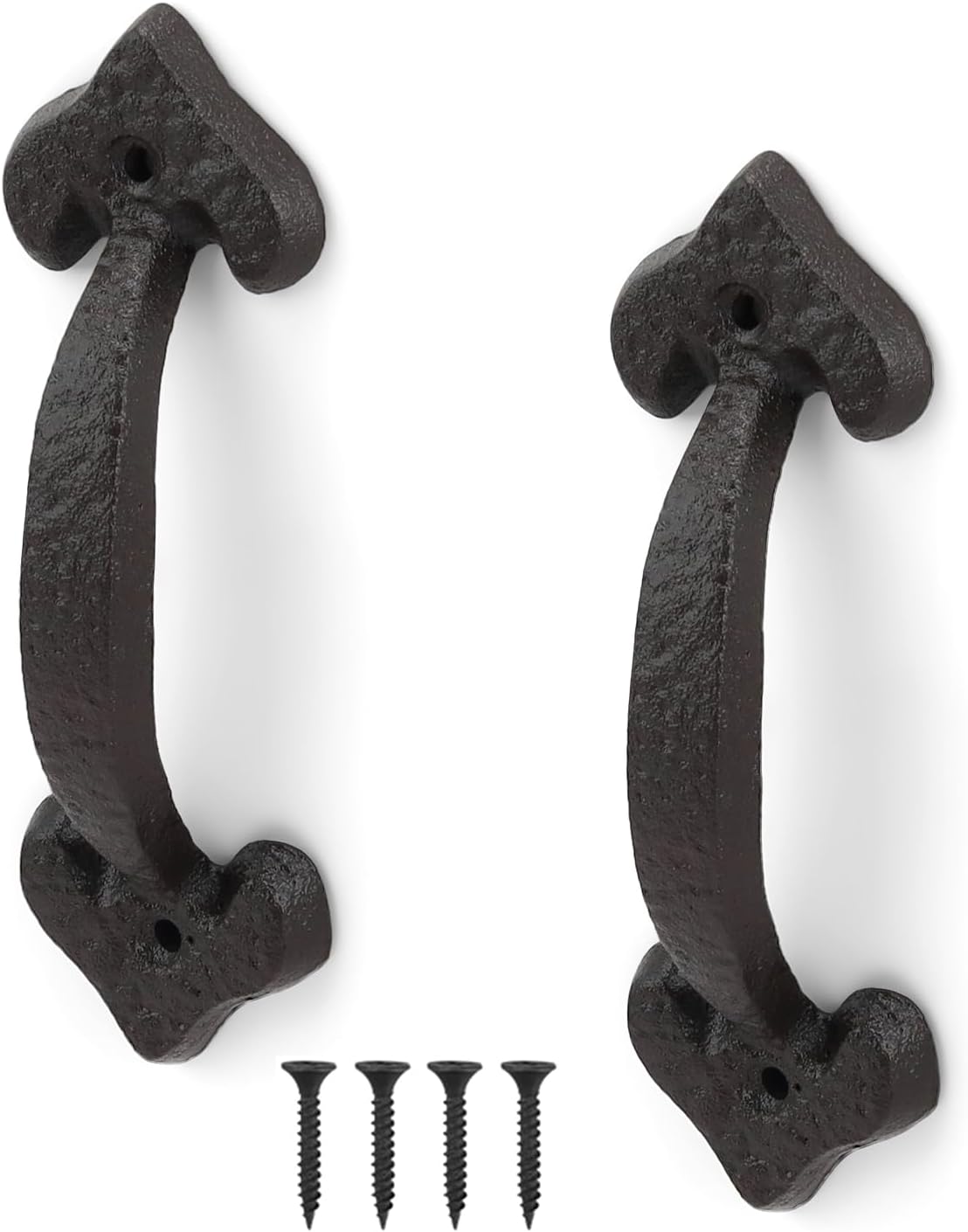 Poignée de Porte en Fonte Ancienne, 2 Pièces Poignée Porte Coulissante ...