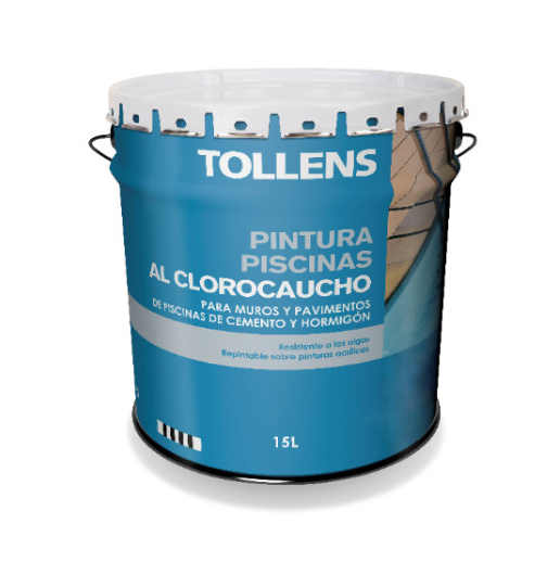 Tollens 15 Lt Tinta De Borracha Clorada Para Piscinas (Azul Marinho 037)