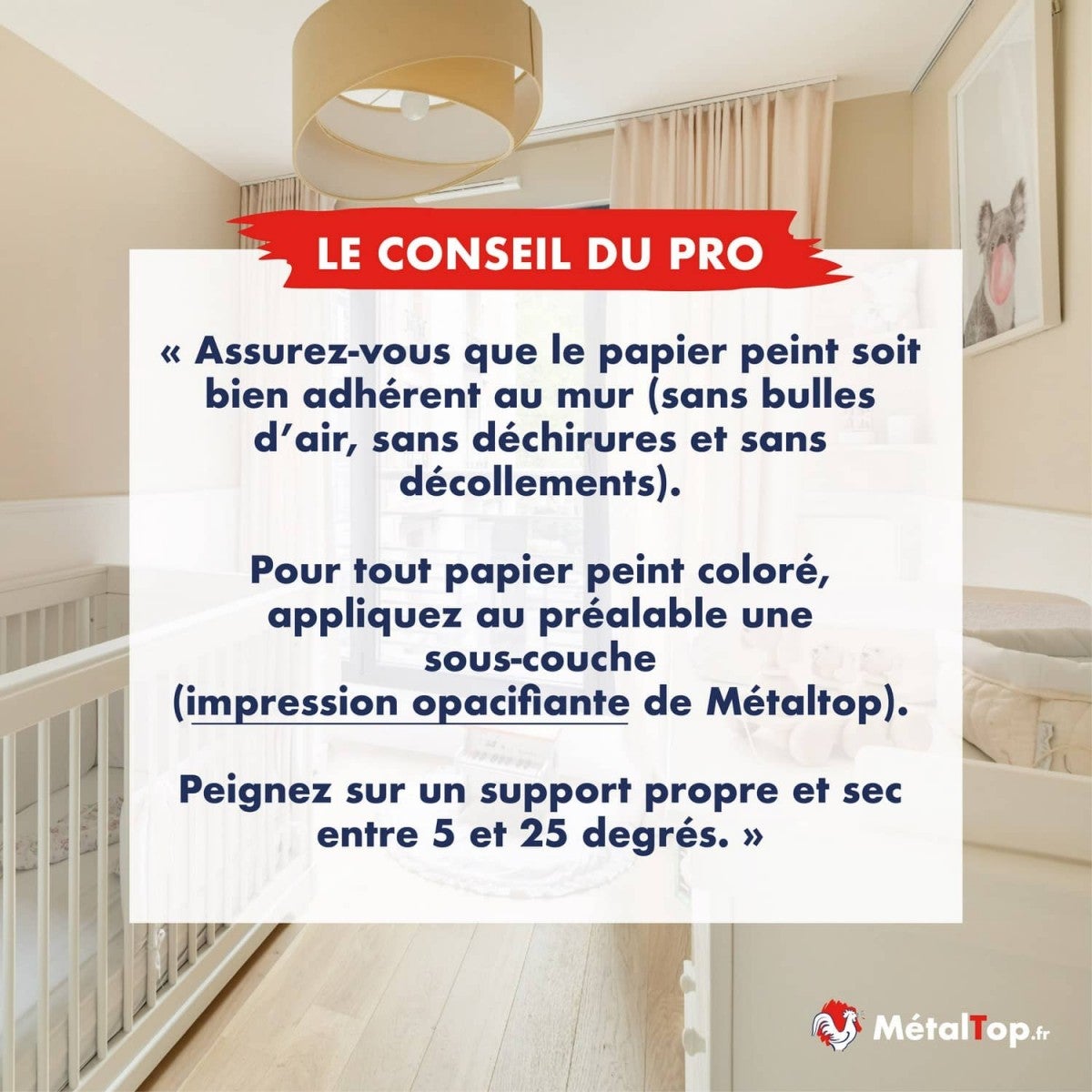 Peinture Papier Peint - Blanc pur - RAL 9010 - 1 L - Métaltop - 6