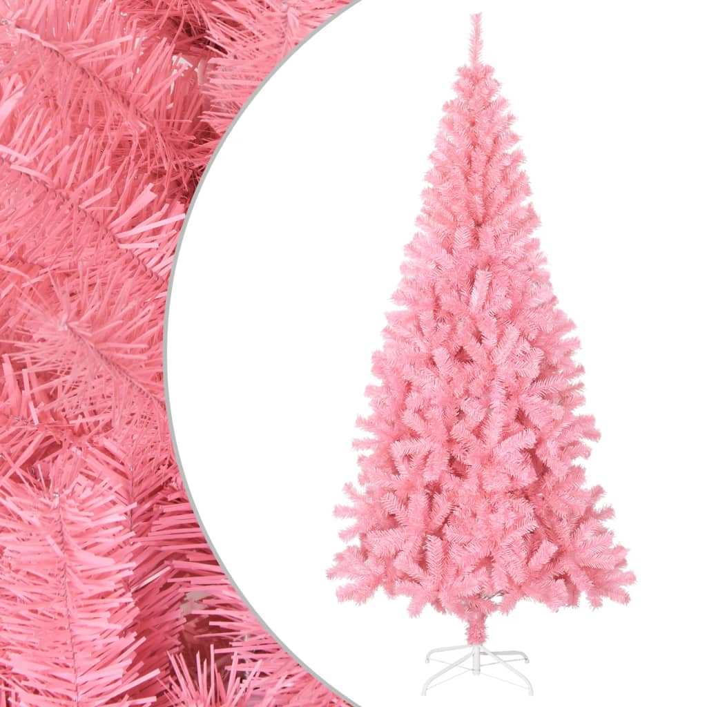 183cm Albero di Natale Artificiale in PVC con 1355 rami e supporto metallo, Albero