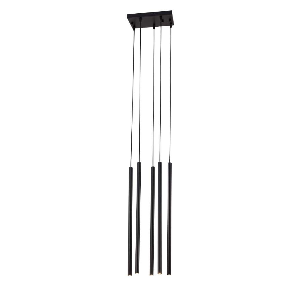 Lampa wisząca Kosame czarna 5xG9x2.5W wym: 160 x 27 x 12 cm aluminium Shilo