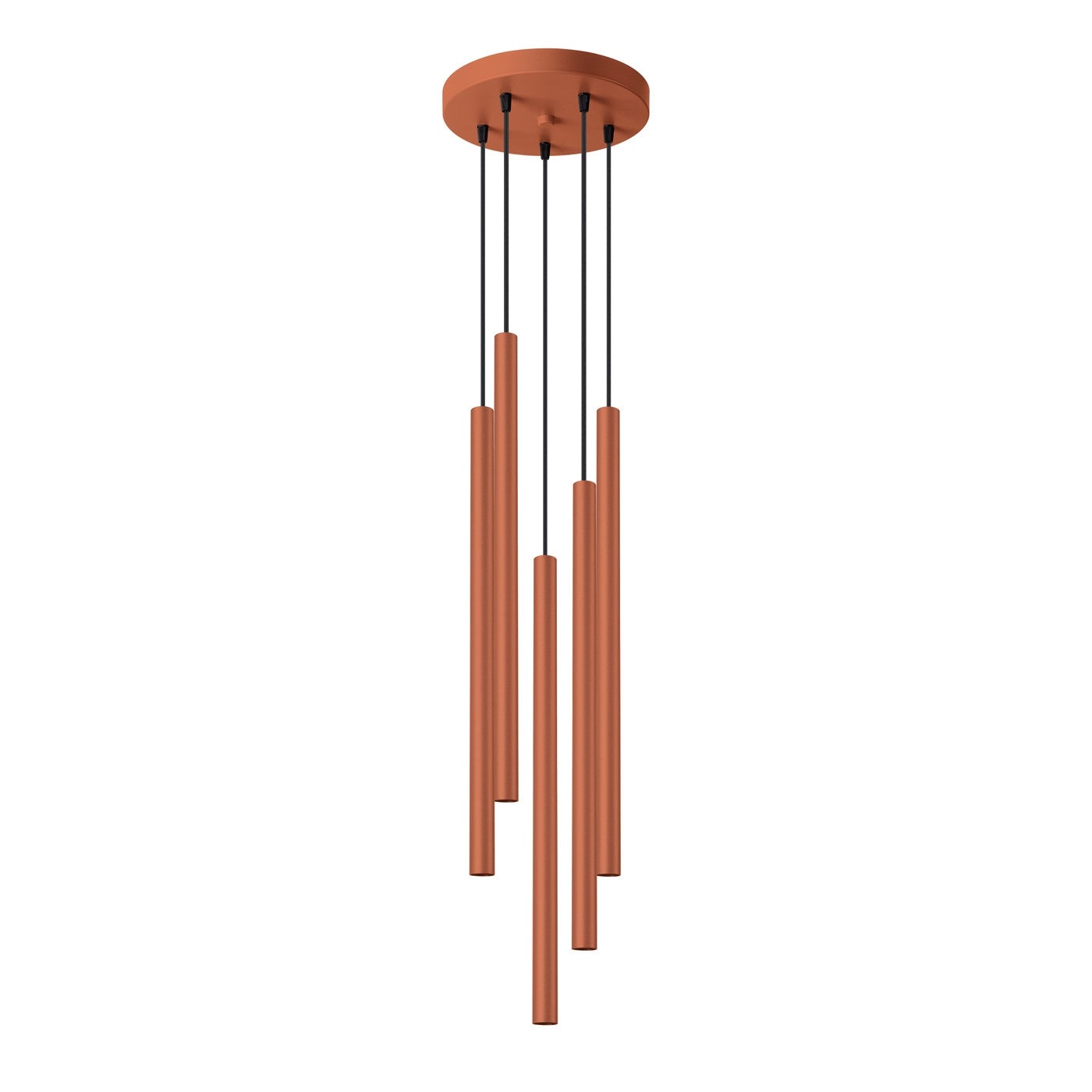Lampa wisząca Pastelo ochra czerwona 5xG9x8W nowoczesna wym: 104 x 25 x 25 cm metal Sollux Lighting
