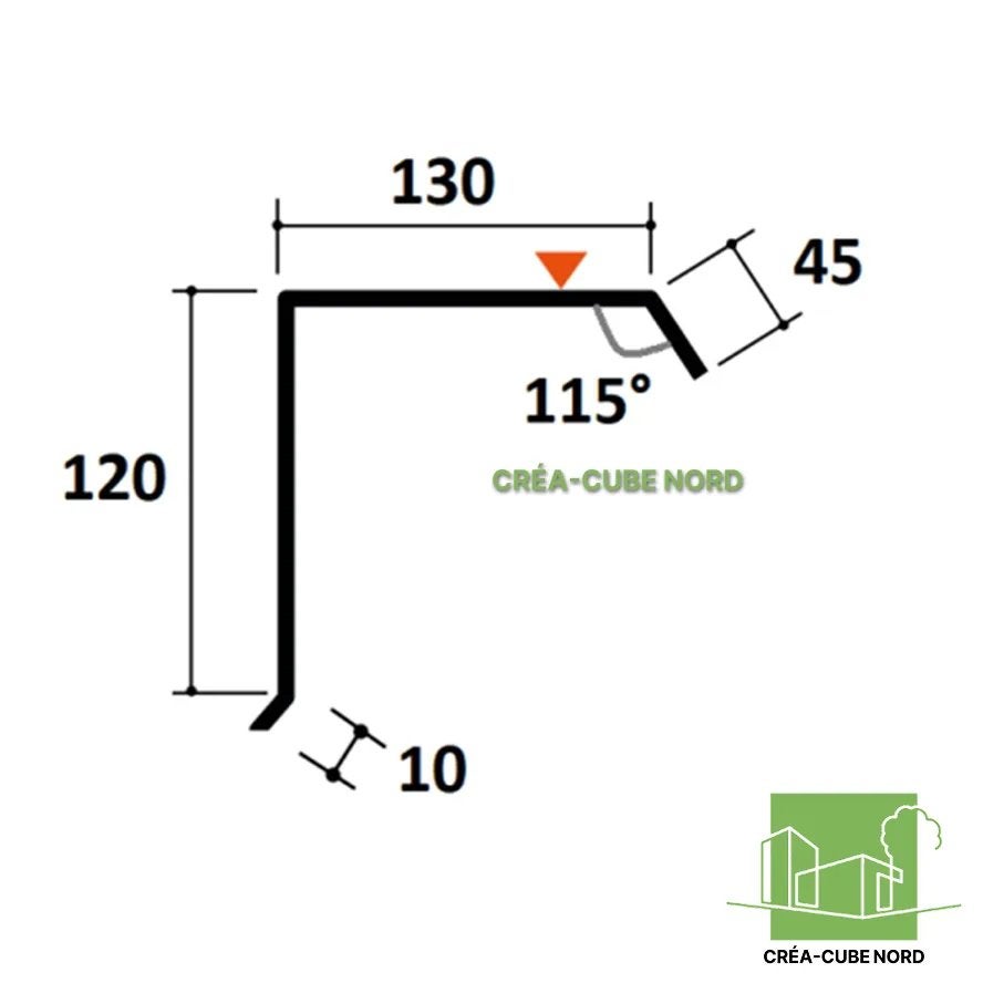 Bande de Rive Bac Acier - 2.10m - Noir | Leroy Merlin