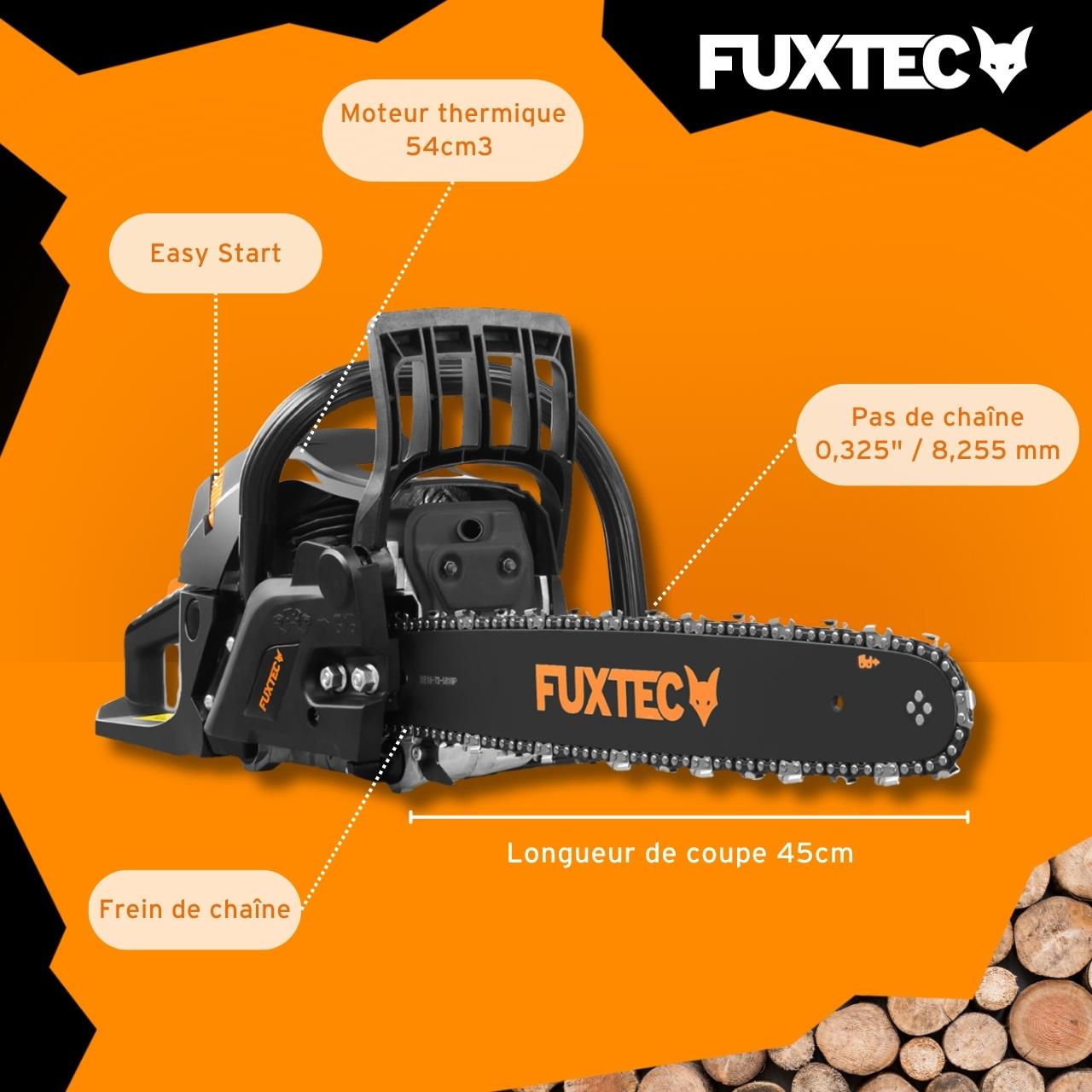 Tronçonneuse thermique - FUXTEC FX-KS255 - 54cm3 18 pouces Black Edition - 6