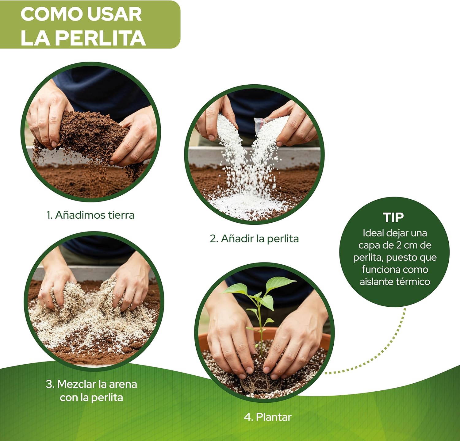 CONTROL GARDEN Perlita 20L | Tierra para Plantas y Cultivos Interior y Exterio | Sustrato Natural para Semillas | Fabricado en España - 8