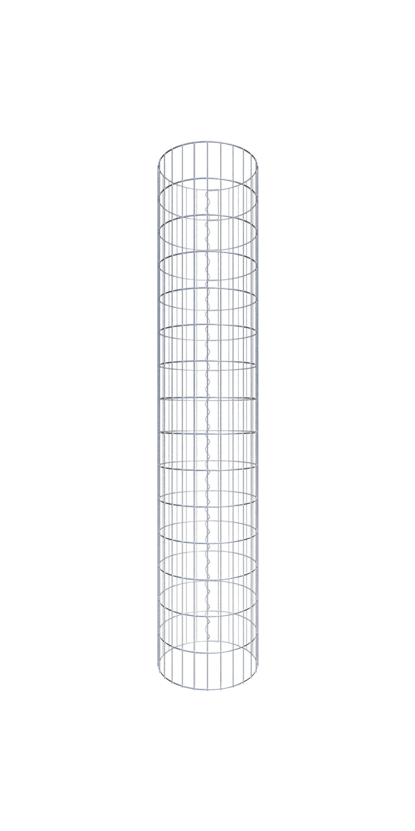 Kolumna gabionowa o średnicy 42 cm, okrągła MW 5 x 10 cm - wysokość: 1,50 m