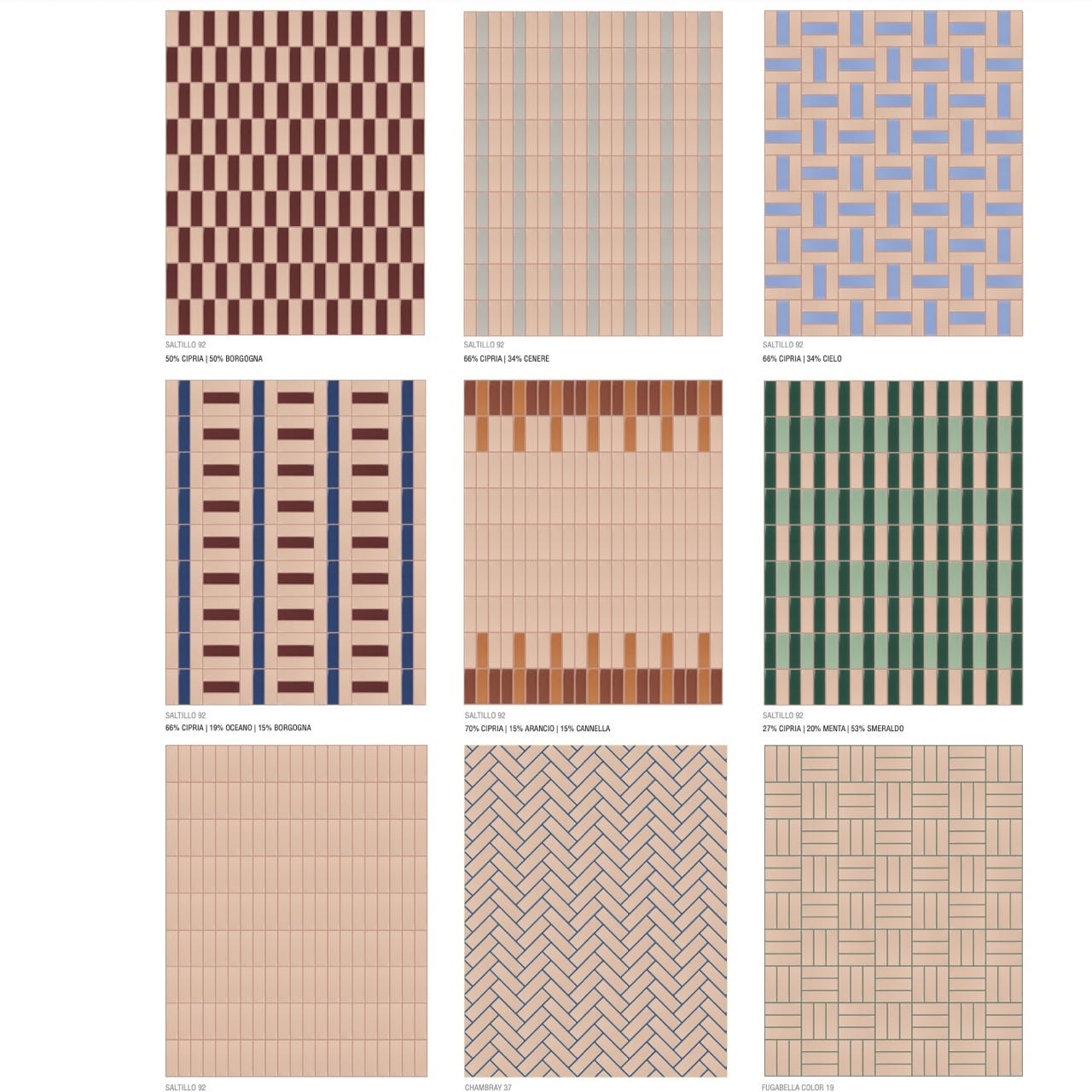 6m² Carrelage Mural Effet Zellige Rose Pâle Mat FARGBLOCK 5x15 cm Cipria (0 ...