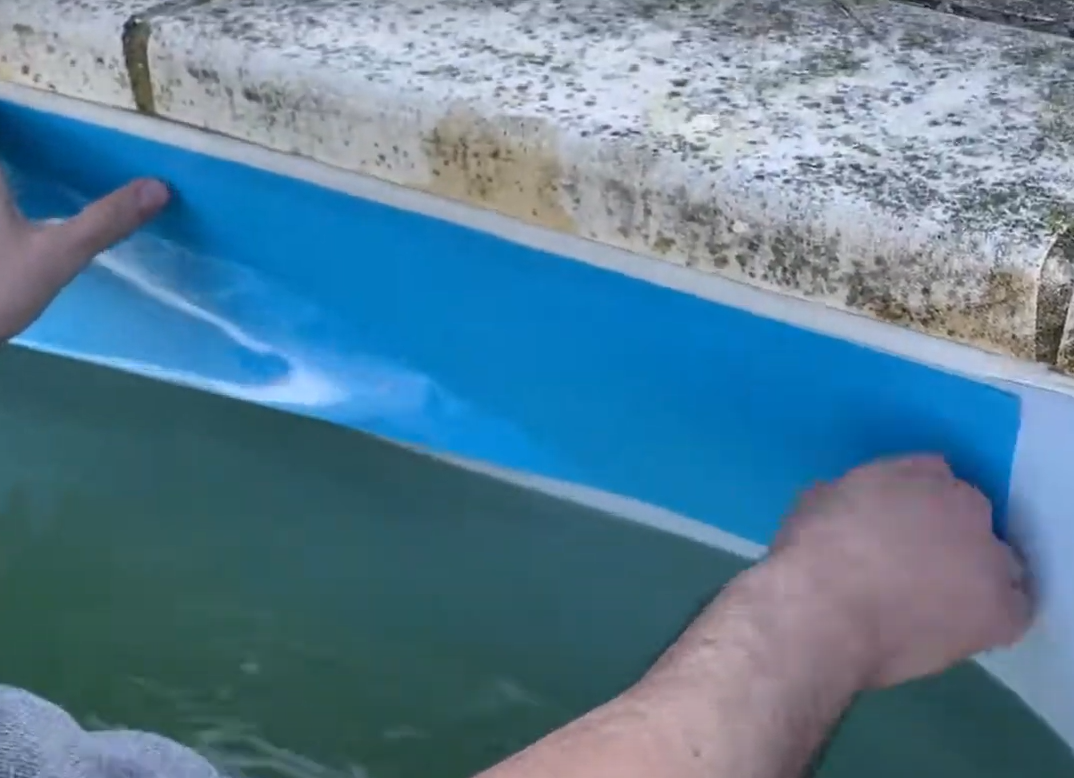 ISI'PROTECT RÉNOVATION | SABLE | Film de Protection adhésif pour ligne d'eau de piscine | Plastique | Longueur 25m - POOLCO - 4