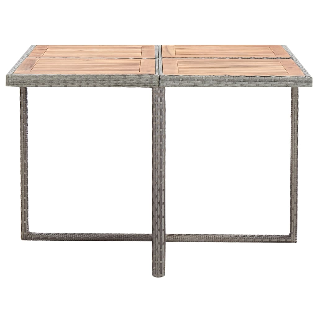 Maison Exclusive - Set da Pranzo da Giardino 9 pz e Cuscini Polyrattan Antracite - 8