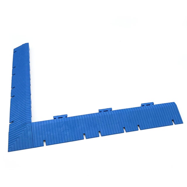 Accessoire Maxi Tile : Kit de 2 rampes auxiliaires + Coin Bleu (33 x 5 x 2 cm) - Empêche les chutes et les changements de niveau
