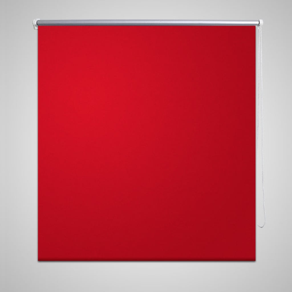 Roleta zaciemniająca 124,4x175 cm Szerokość tkaniny 120 cm czerwona vidaXL