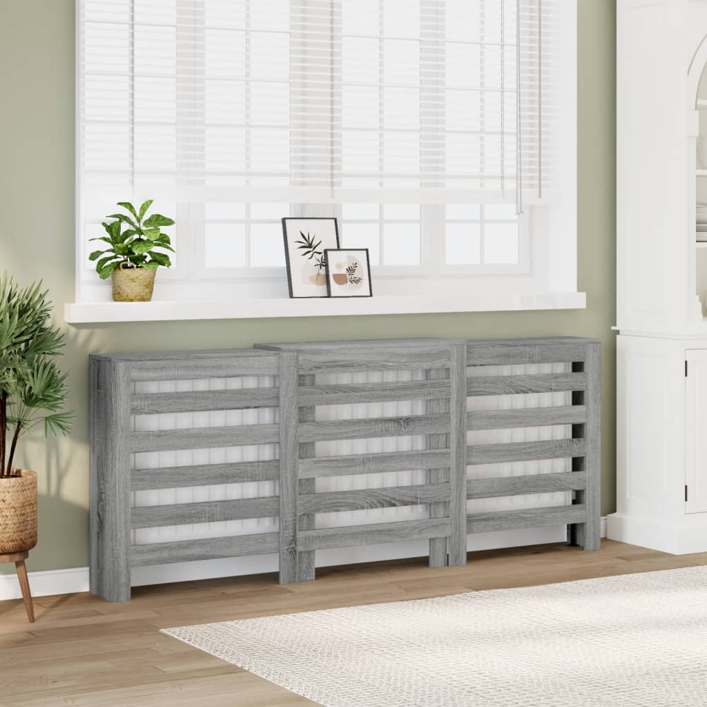 Cache-radiateur en bois de chêne de Sonoma 205x21,5x83,5 cm - COMFORTXL