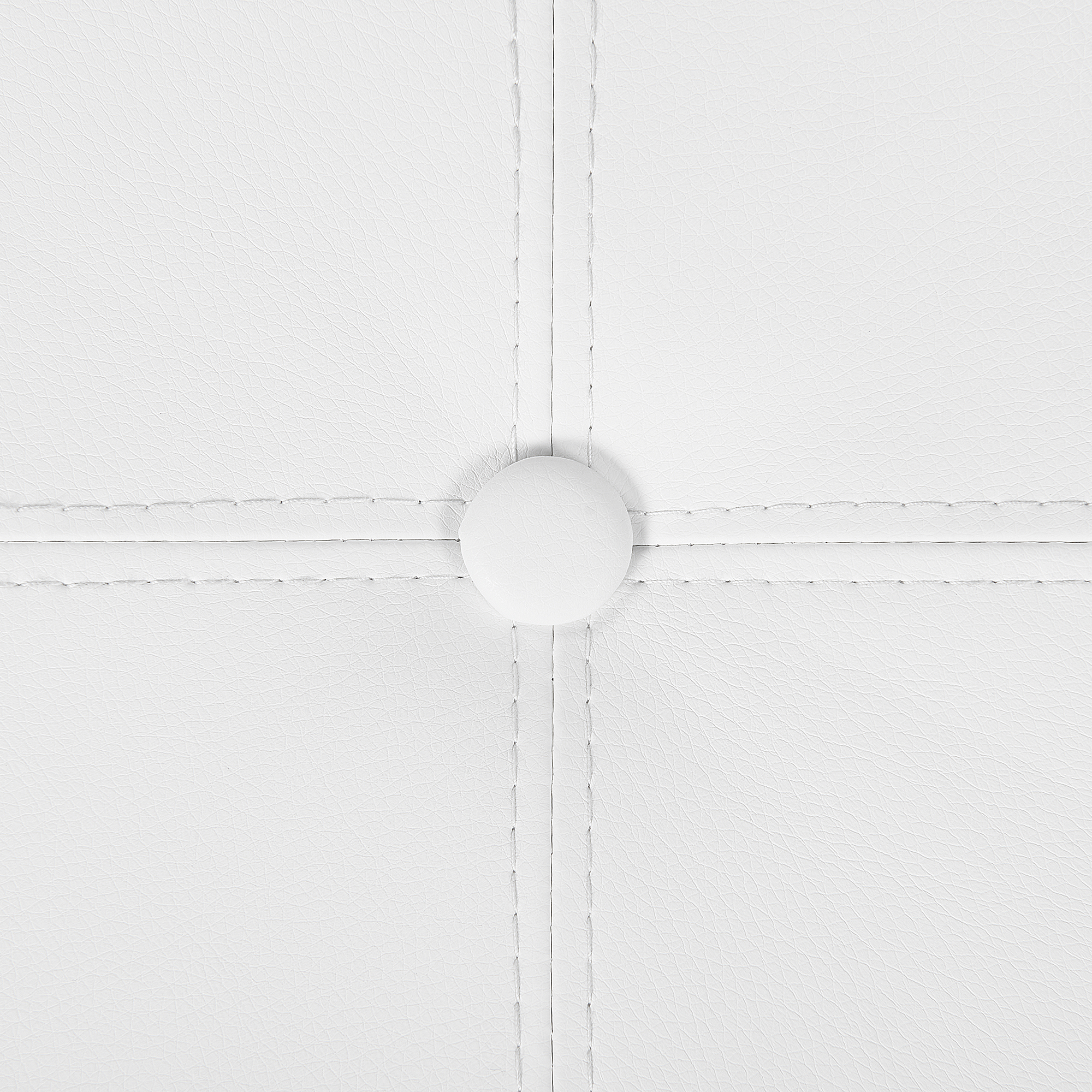 Pouf de rangement MARYLAND Cuir PU Blanc - 7