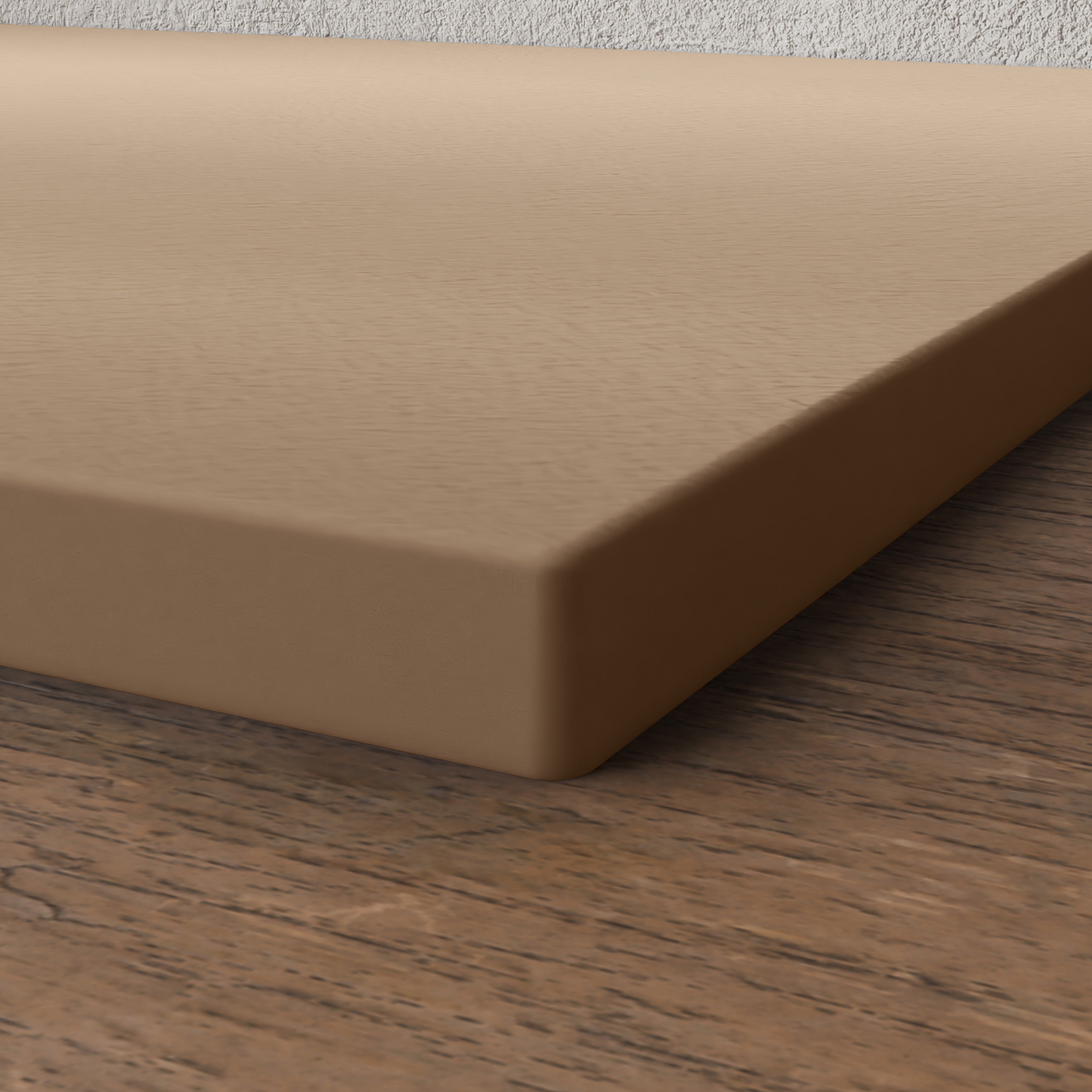 BELLOBATH - Receveur de douche en résine antidérapante - Texture ardoise lisse - Avec la bonde et la grille comprises - Sable - 75 X 110 cm - 3