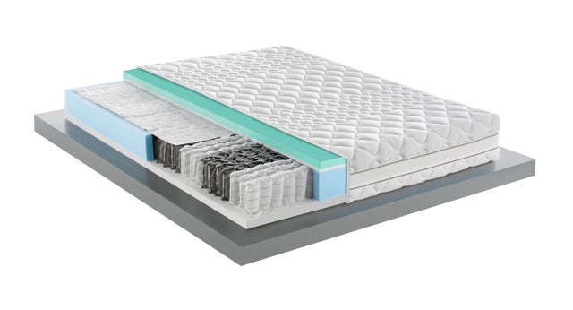 Materasso Viscoelastico DUÉRMETE ONLINE 105x200 Cm Con Base 3D E Gambe, 5 Barre Di Rinforzo, Nero - 4