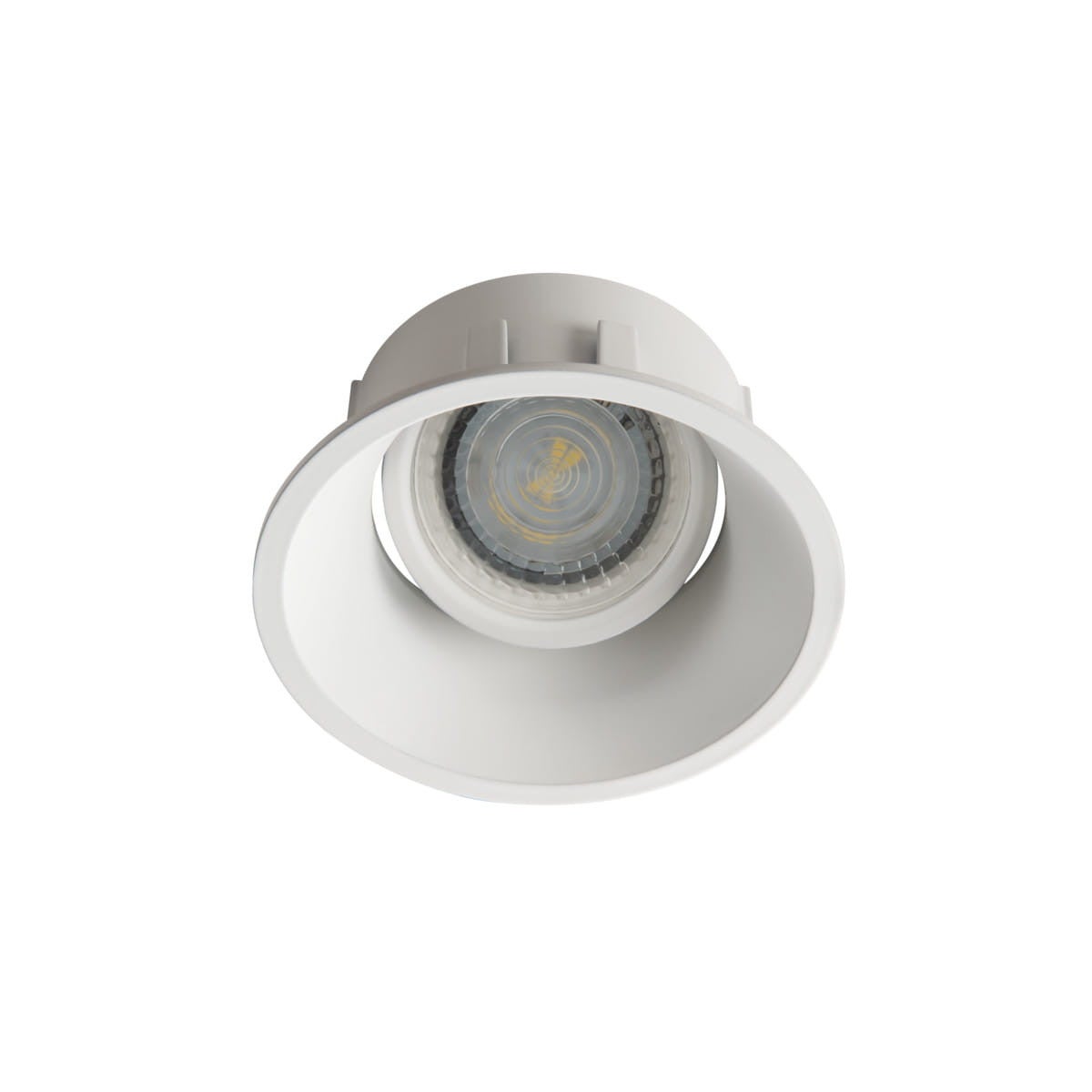 Oprawa sufitowa wpuszczana Ivri biała 1xGX5.3 / GU10x35W okrągła ruchoma IP20 wym: 9 x 9 cm aluminium Kanlux