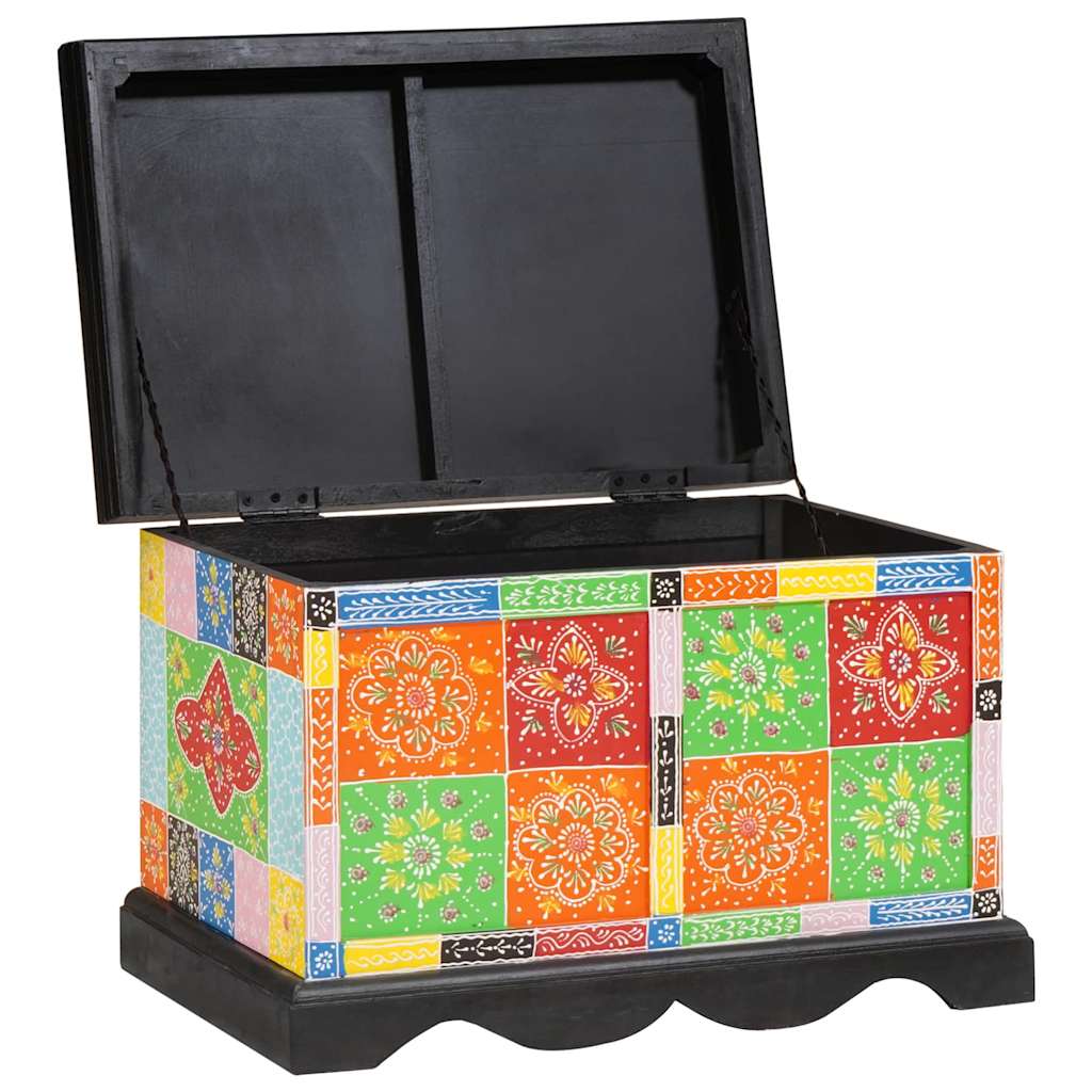 Vidaxl Caja De Almacenamiento 60X40x40 Cm De Madera Maciza De Mango , Leroy Merlin