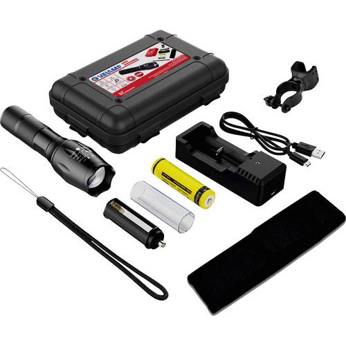 STEEL RECHARGEABLE: torche LED 10W rechargeable avec accessoires - 3